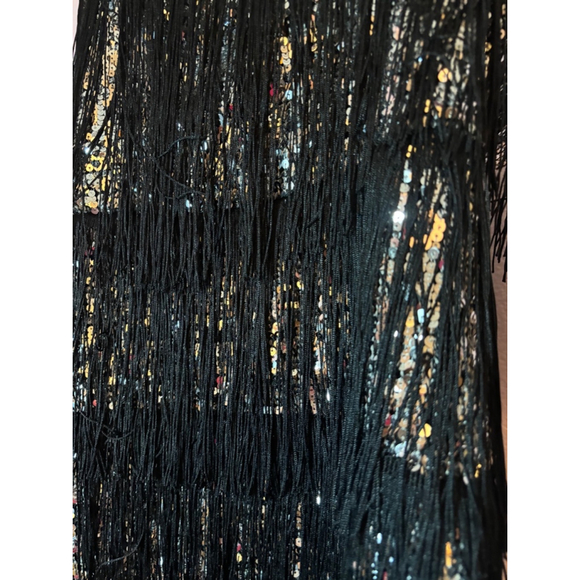 Women Dress the Population Dress Black Silver S - Picture 5 of 7